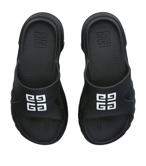 givenchy black fur slides|Givenchy marshmallow slides 35.